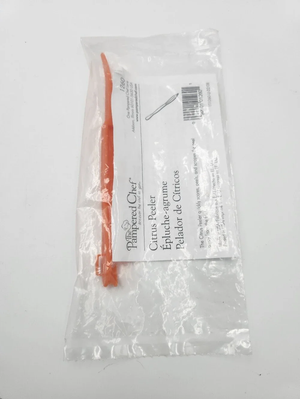 Julienne Peeler PAMPERED CHEF #1115 Serrated, Tomato Corer, And Citrus Peeler